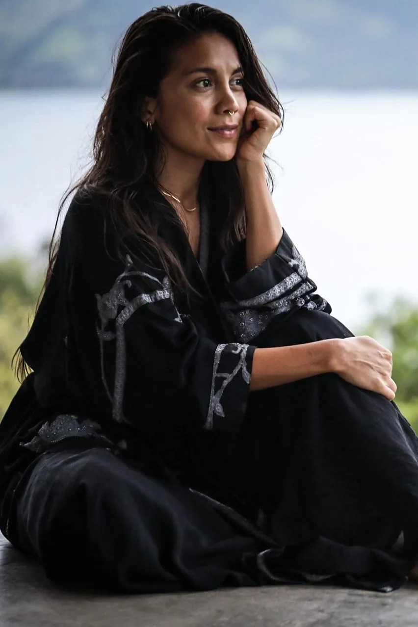 Paola Ucelo sitting by the lake in Guatemala